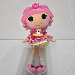 Lalaloopsy Jewel Sparkles Doll Full Size 12” Pink Hair & Crown Dress Shoes 2009